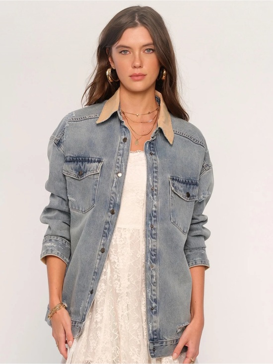 HEARTLOOM Jackets & Blazers - NWOT HEARTLOOM andra collar jacket in blue
